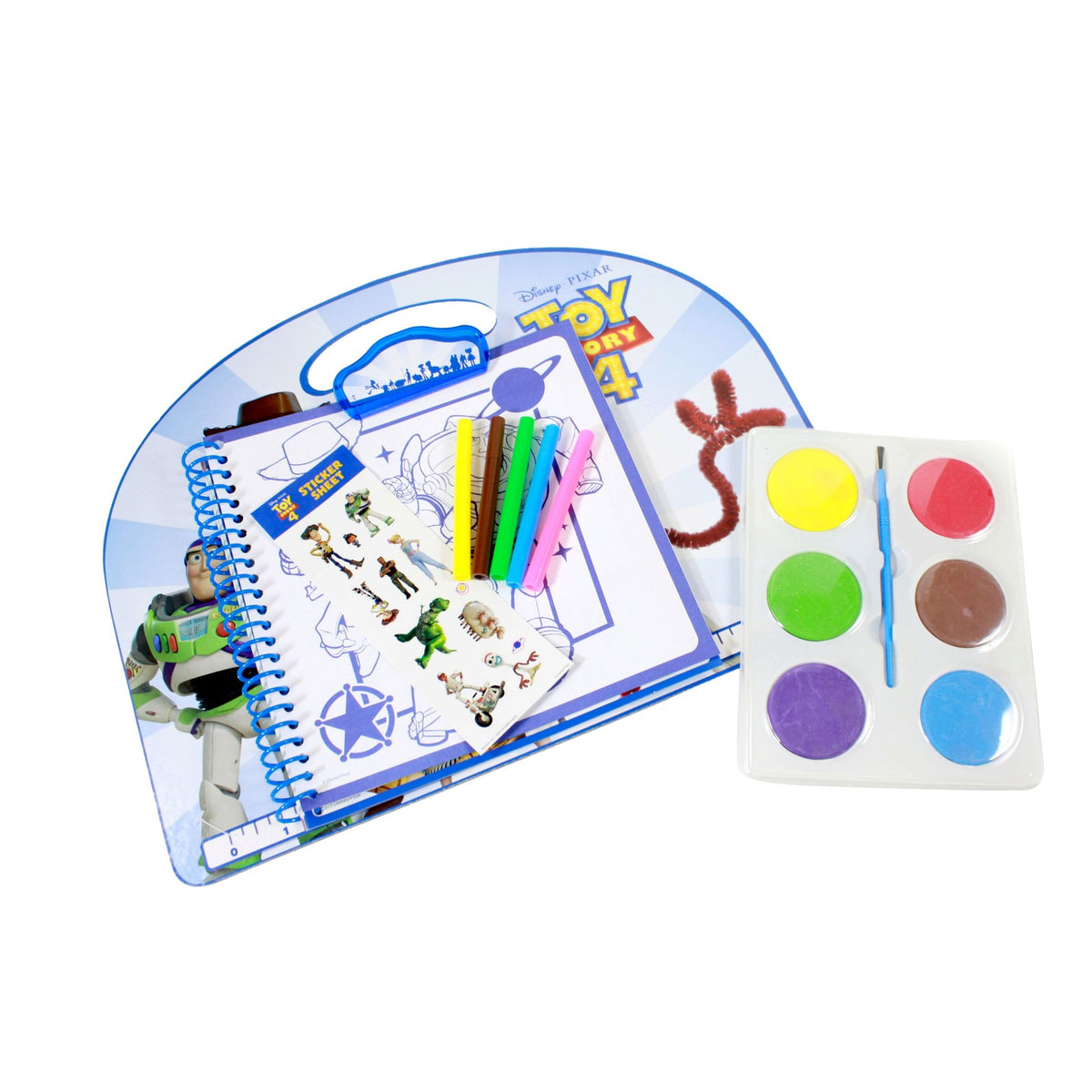Disney Pixar Toy Story 4 Art Lapdesk Paint Color Design Stickers Travel Activity, view 4