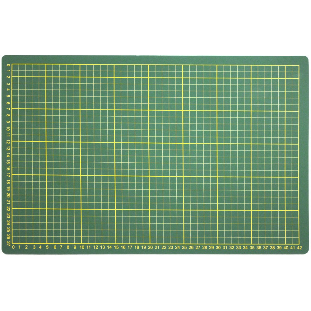 2 Pack ToolTreaux Large Green Self-Healing Cutting Mat Double-Sided 18" by 12", view 5