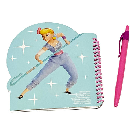 2 Pack Disney Pixar Toy Story 4 Shaped Spiral Notebook with Pink Pen - Bo Peep, view 2