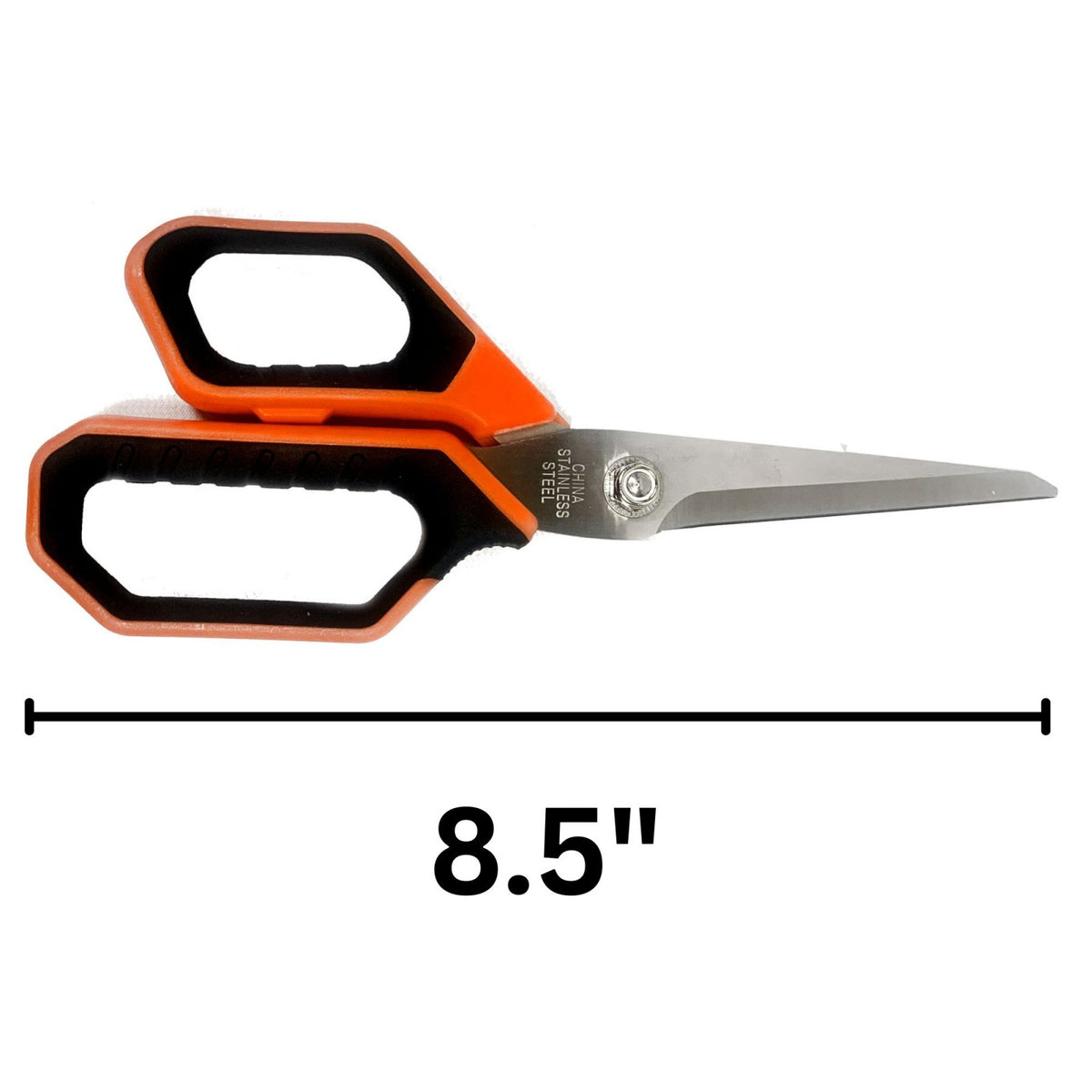 ToolTreaux 8.5 Inch Heavy Duty Scissors with Stainless Steel Blades NonSlip Grip, view 4