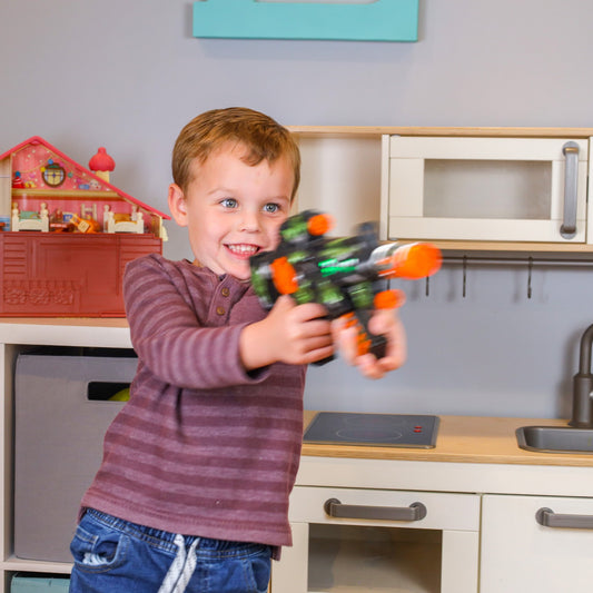 Kidplokio Camo Rescue Mission Toy Blaster with Lights Sounds Boys Ages 3 and Up, view 2
