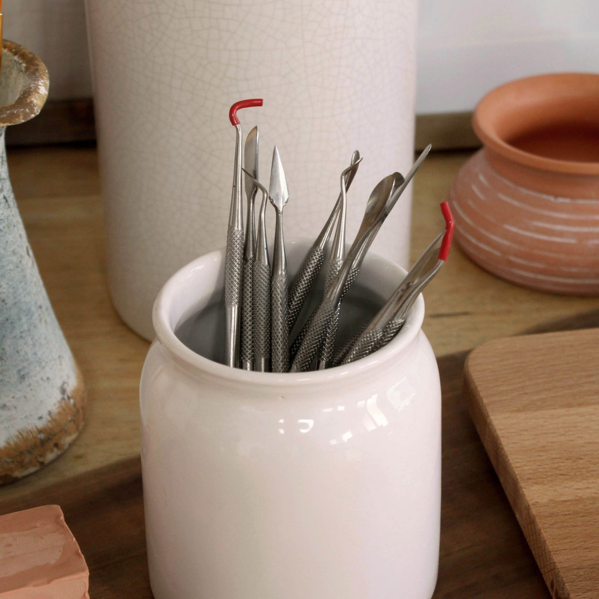 Dual Sided 12pc Wax Clay Carving Pick Spatula Tool Set with Case Arts and Crafts, view 11