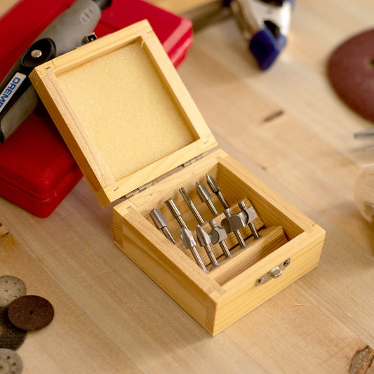 2 Pack ToolTreaux Router Bits Set Rotary Tools Heat Treated Carbon Steel 10pc, view 2