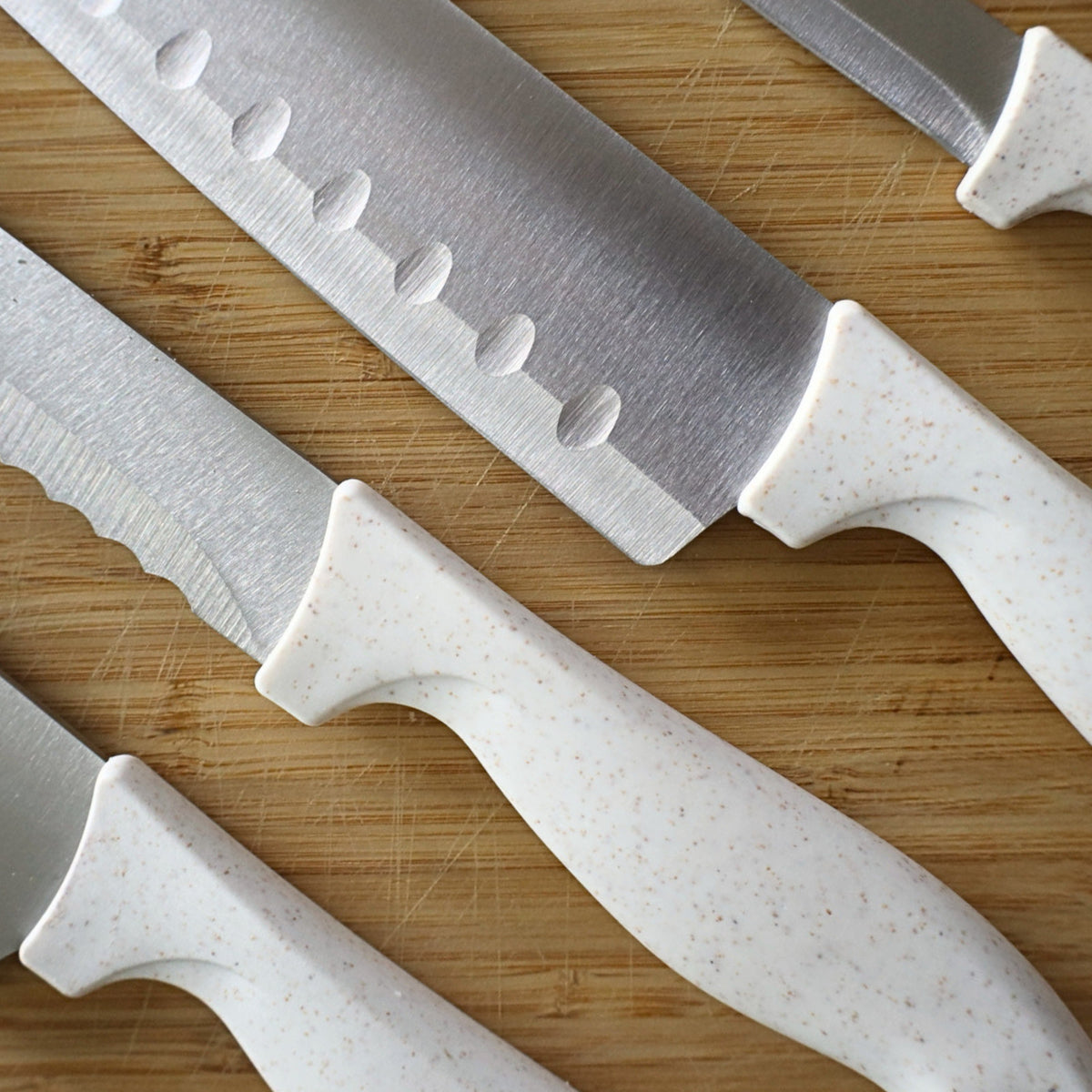Beille Stainless Steel and Wheat Fiber Handle Kitchen Knives (Many Styles)