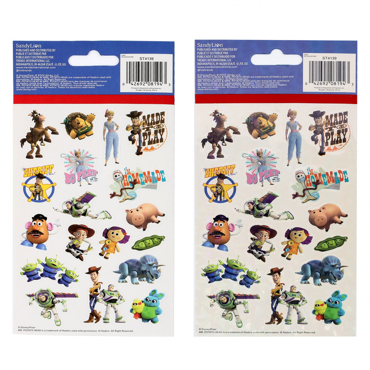 Toy Story 4 Kids Cinch Bag Travel Backpack with 4pc Sticker Sheet Bundle Set, view 7