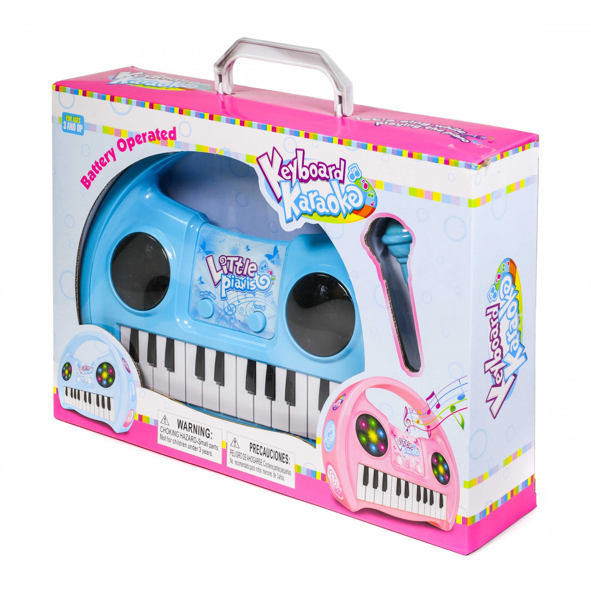 Kidplokio Kids Keyboard Piano with Microphone Lights Music Sounds, Blue, Boys, view 9