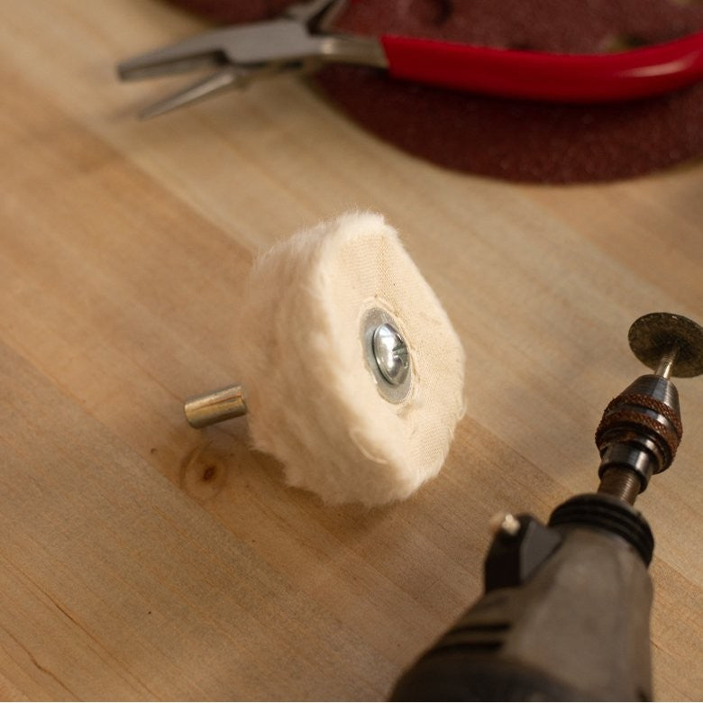 Universal Tool Cloth Polishing Buff Wheel 2 Inch Diameter Soft Muslin, view 9