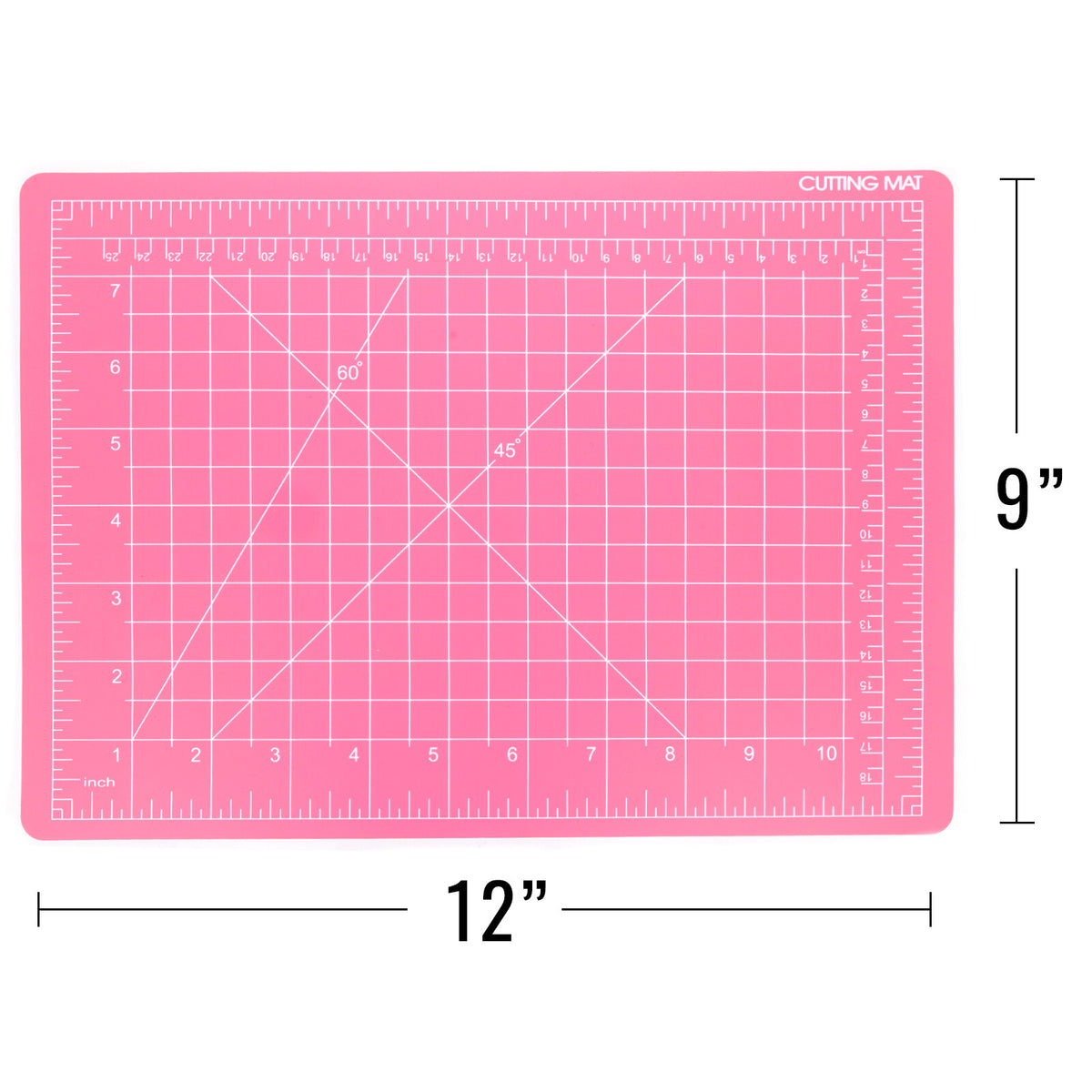 ToolTreaux Pink Self Healing Cutting Mat Crafting Supplies (Assorted Sizes), view 2
