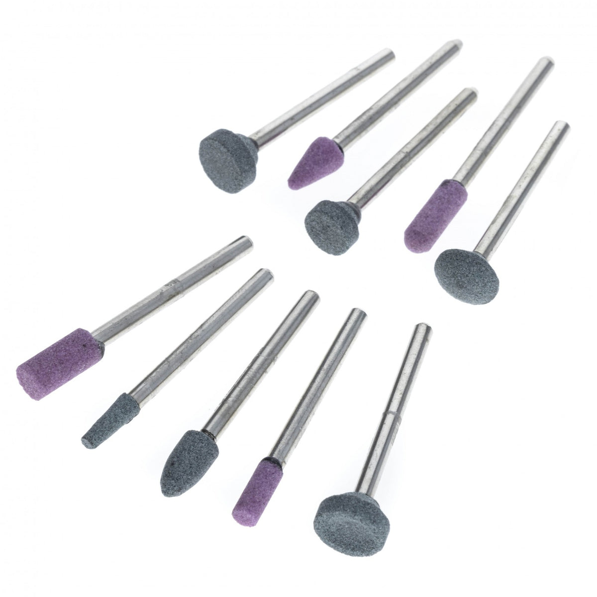 ToolTreaux Assorted Abrasive Stone Burrs with Mandrels High Speed Sanding 100pc, view 8