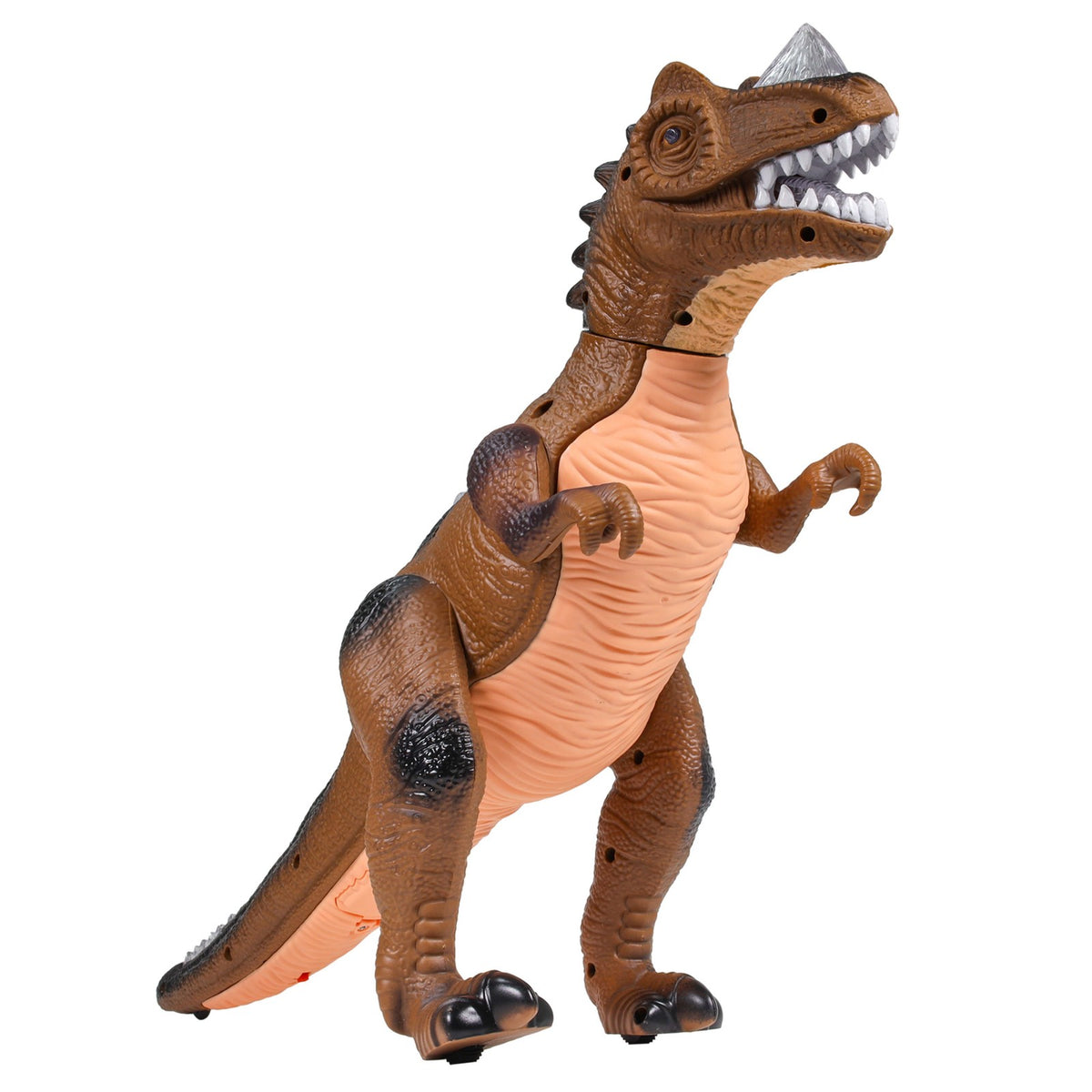 Kidplokio RC Remote Control Brown T Rex Dinosaur Toys with LED Lights, Sounds,, view 10