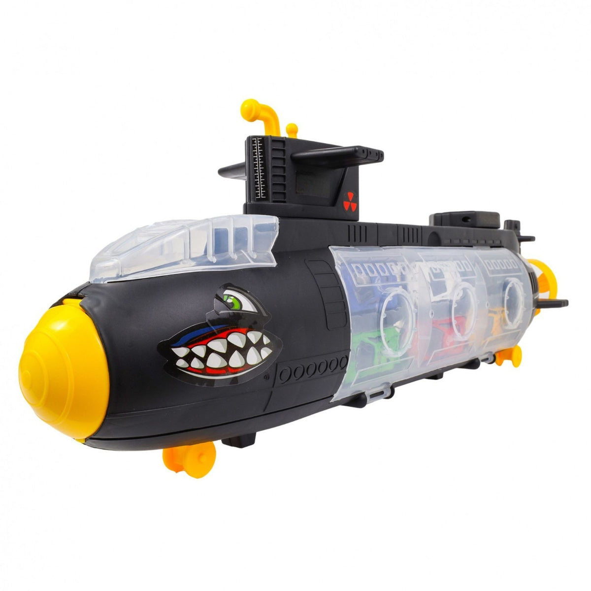 Kidplokio Boys 7pc Submarine Shark Diecast Toy Car Carrier Transporter, Age 3 up, view 9