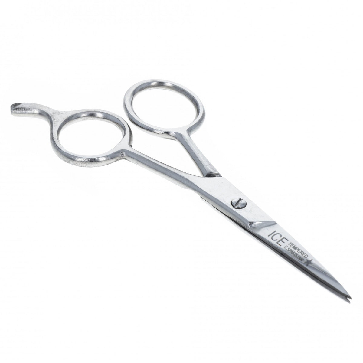 Stainless steel 4.5 inch hairdressing and craft scissor with straight blades and finger holes