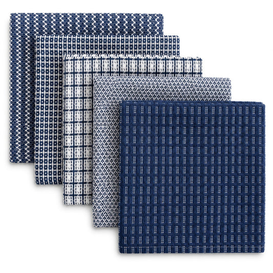 Beille 100% Cotton Kitchen Dish Cloths, Machine Washable Reusable Towels, 10pk