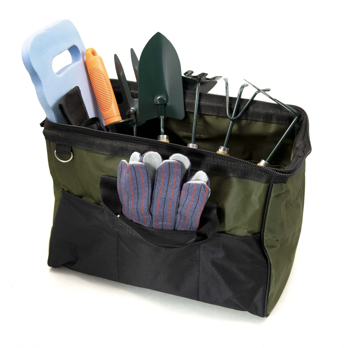 ToolTreaux Garden Tools Set with Fork Hoe Rake Shovel Spade Digger Gloves 9pc, view 4