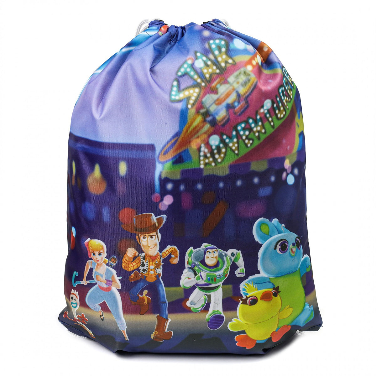 2 Pack 18 Inch Kids Licensed Cartoon Cinch Bag Travel Backpack Drawstring Tote, view 30
