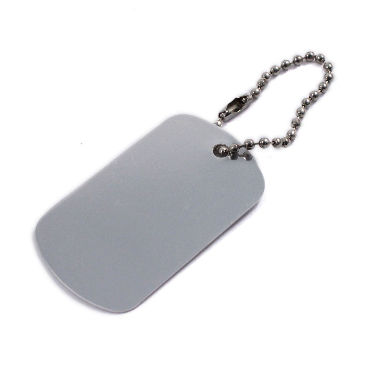 Aluminum Dog Tag Military GI Blank Key Chain 1 Piece Set, view 6