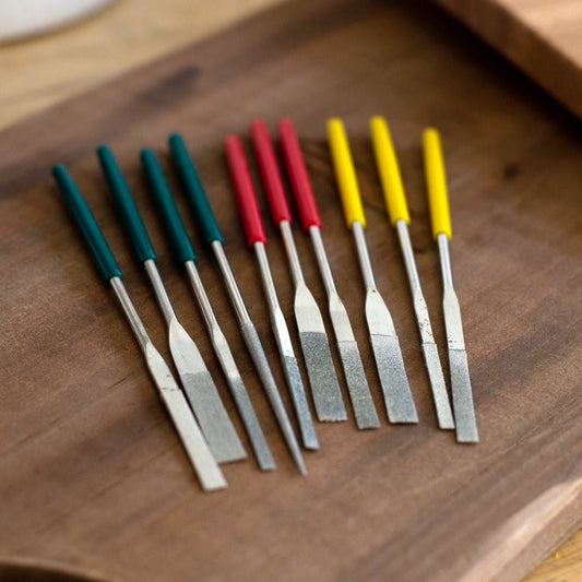 Professional Quality Tapered Diamond File Assorted Grits 10 Piece Set, view 2