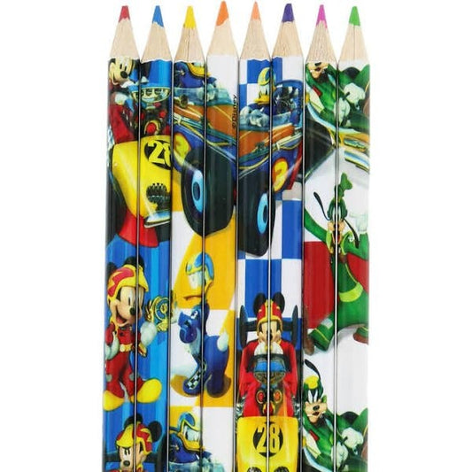 Disney Mickey Mouse Kids Colored Pencils Art and School Supplies Set 8 Pack, view 2