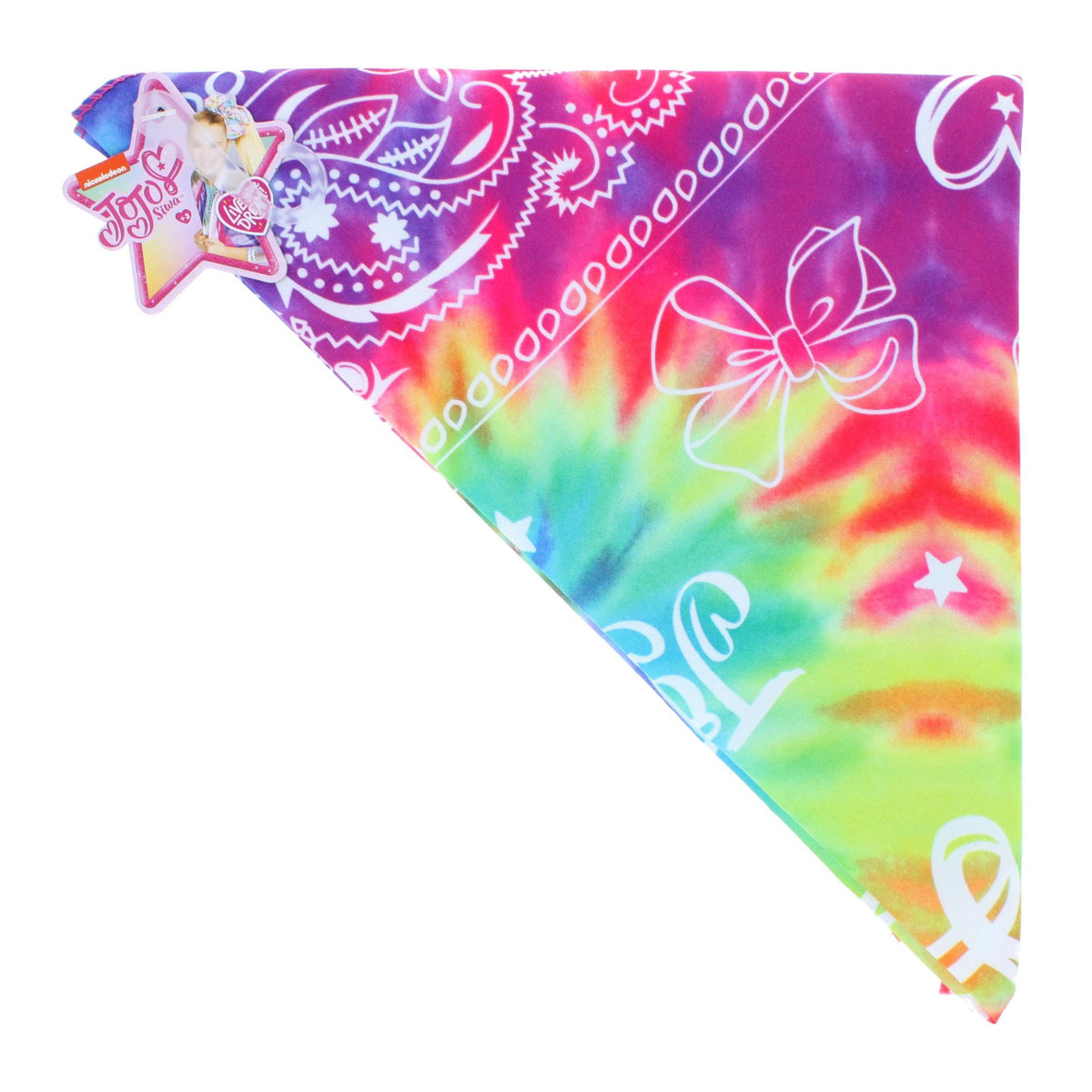 Nickelodeon Girls Jojo Siwa Comfortable Breathable Bandana Face Cover Protection, view 3