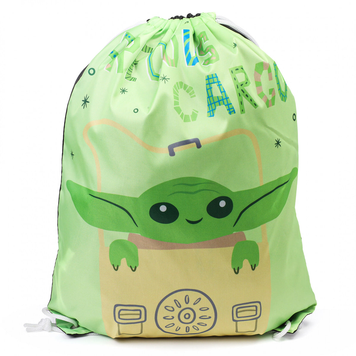 2 Pack Baby Yoda 2pc Kids 18" Cinch Bags Travel Backpacks Drawstring Totes Set, view 5