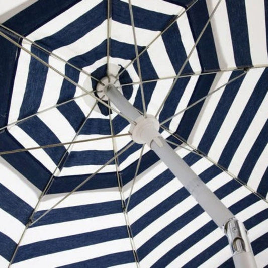 Destination Gear 6ft Italian Market Patio Umbrella Blue White Stripes with Tilt, view 2