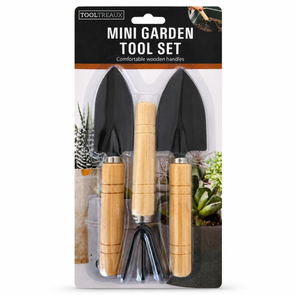 ToolTreaux 3pc Mini Garden Tools Set with Hand Trowels and Cultivator (7 Inches), view 11