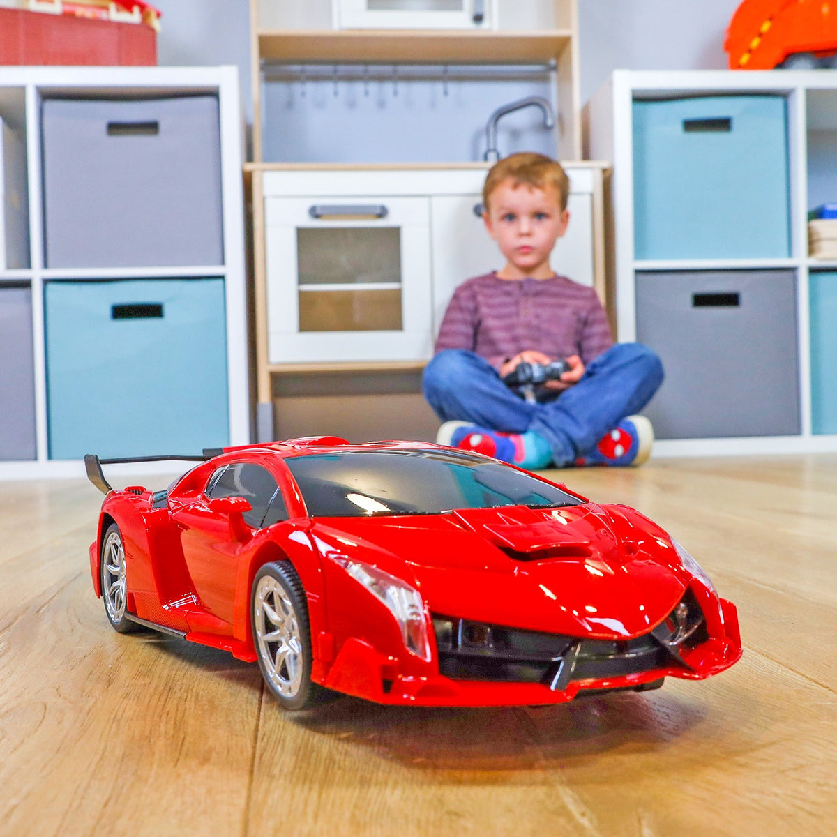 Kidplokio 2 in 1 Transforming Toys Robot RC Car Lights Sounds Boys Ages 3 and Up, view 4