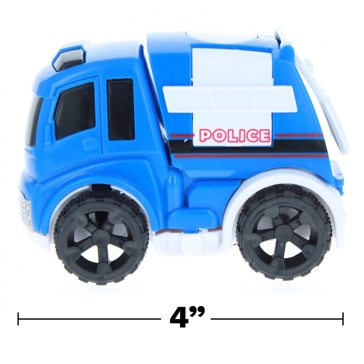 Kidplokio 8pc Urban City Police Friction Powered Toy Cars with Play Mat, Blue,, view 8