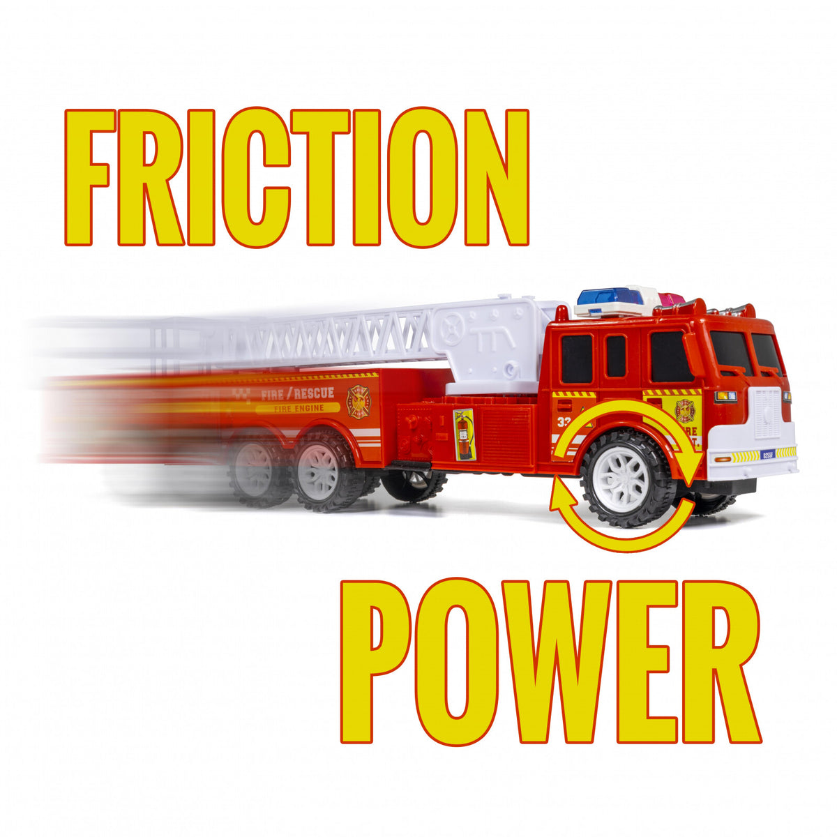 Fire Engine Rescue Truck with Firefighter Utility Bucket, view 3