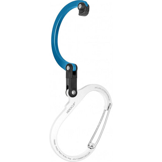HEROCLIP Carabiner Clip Hook Large for Camping, Backpack, Organization (Blue), view 2