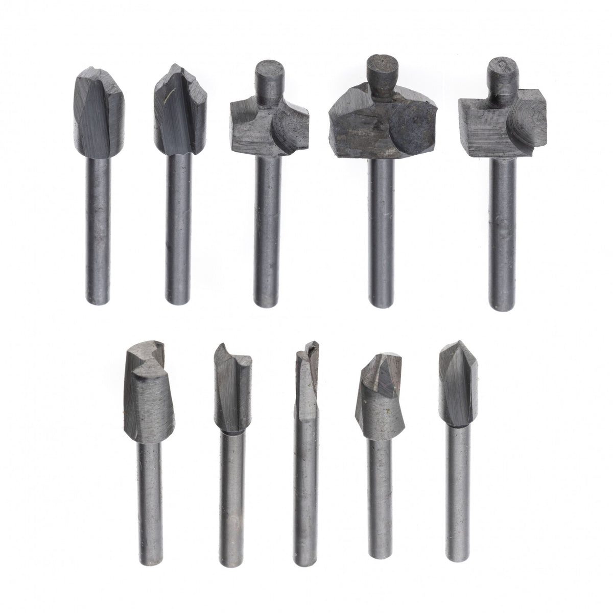 ToolTreaux Mini Router Bits Set for Rotary Tools Heat Treated Carbon Steel 10pc, view 6