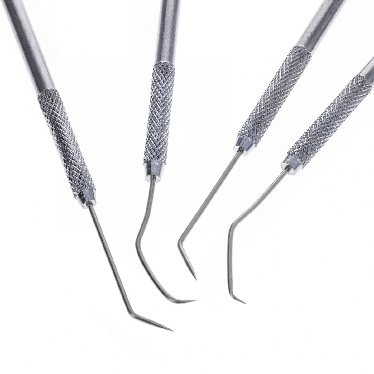 ToolTreaux Stainless Steel Double Ended Knurled Picks Hobby Craft Tools - 4pc, view 5
