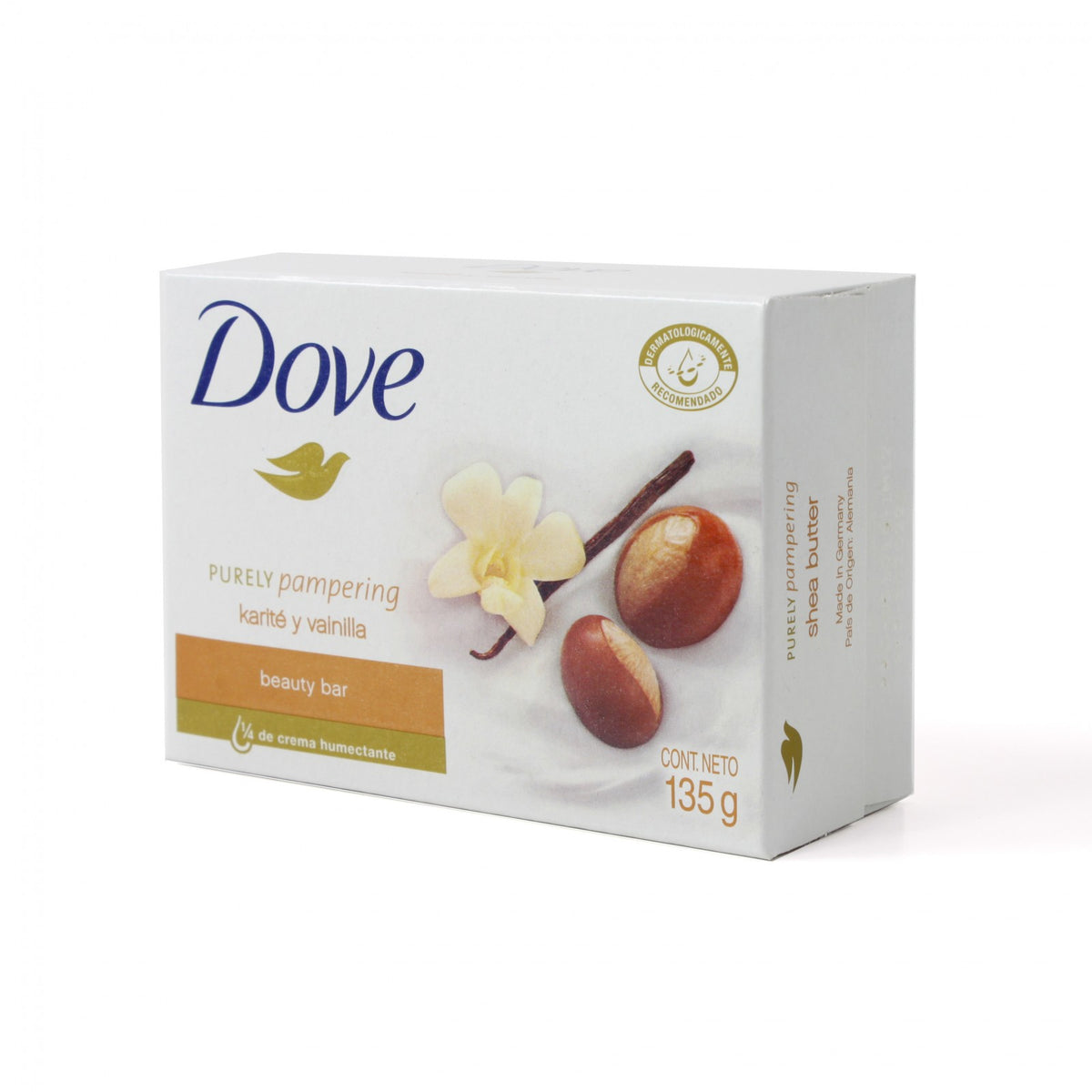 5 Pack Dove Shea Butter Beauty Cream Moisturizing Bar Soap with Vanilla 3.75oz, view 3