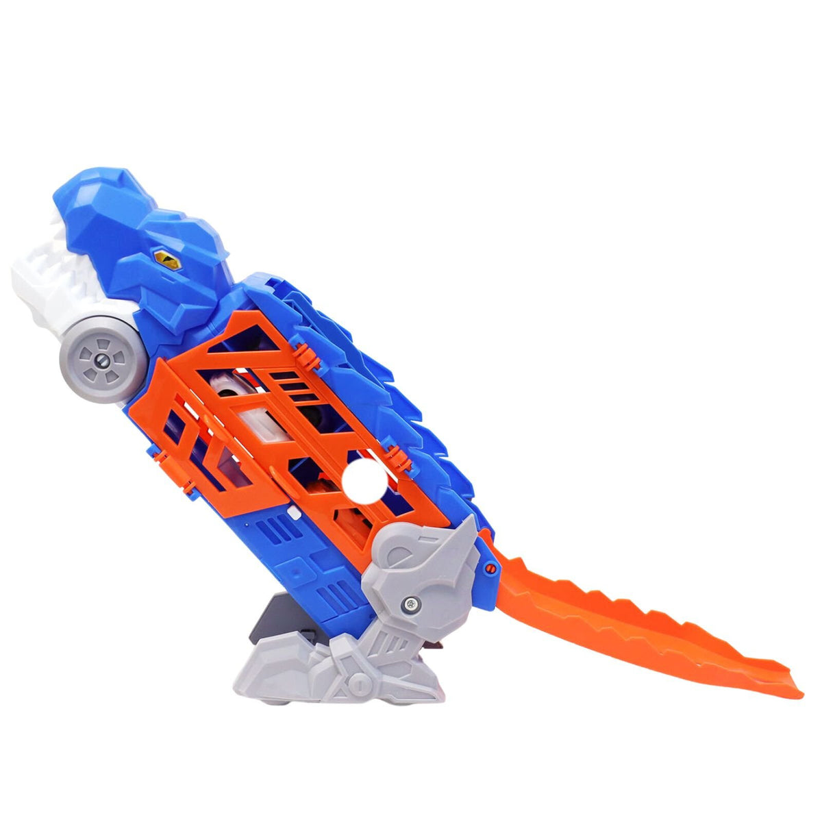 Kidplokio 3 in 1 Ultimate T Rex Diecast Cars Transporter Truck Toy (2 Colors), view 4