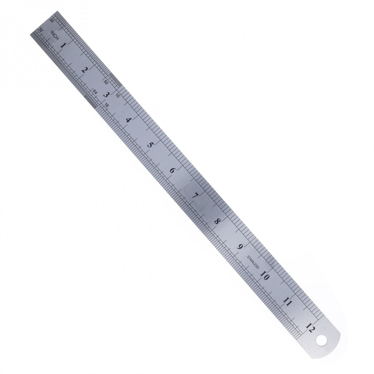 12 inch Stainless Steel Ruler Metric and SAE Measurements, view 3