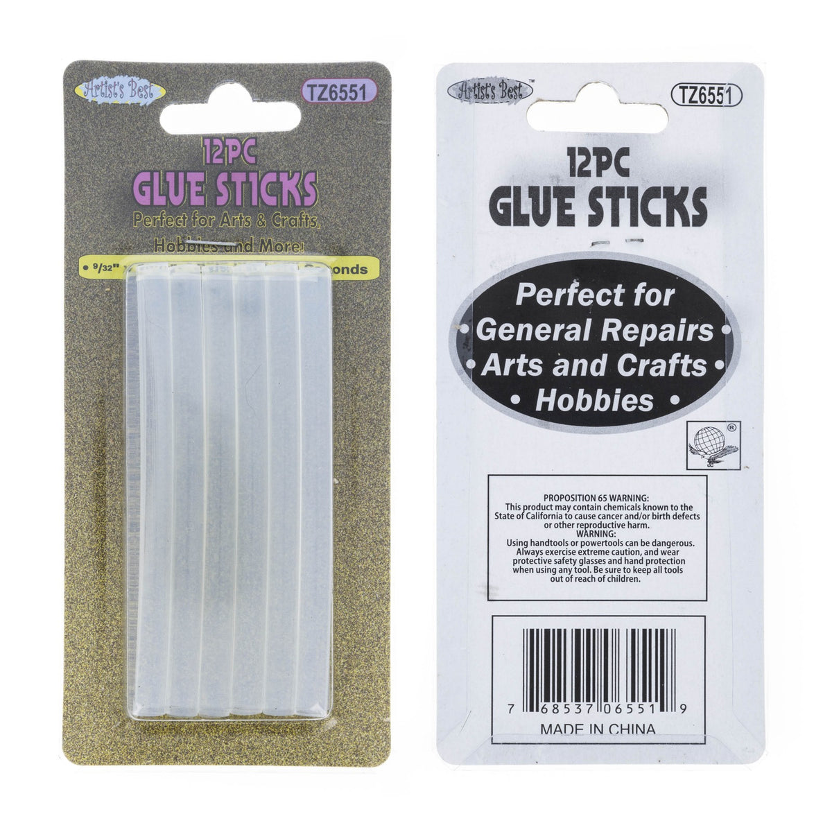 ToolTreaux 4 Inch Clear Mini Glue Gun Hot Glue Sticks, Crafting Supplies, 12pcs, view 7