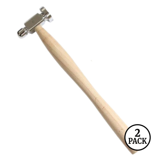 Two 10 inch ToolTreaux chasing hammers with dual faces, suitable for jewelry or metalworking tasks.