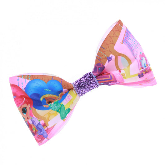 Shimmer and Shine Girls Fashion Accessory Hair Bow Barrette Sparkle Clip, view 2