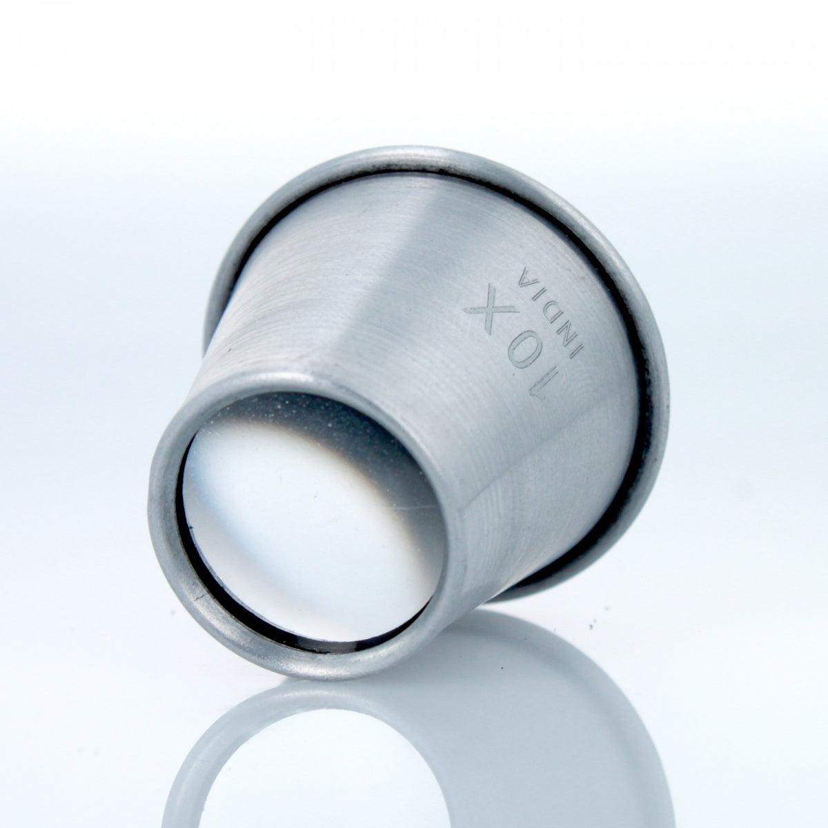 ToolTreaux 10x Aluminum Jewelers Loupe 22mm Diameter Glass Lens Magnifier, view 3
