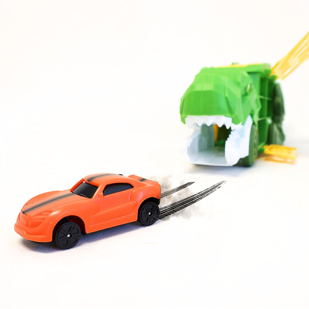 Kidplokio 3 in 1 Ultimate T Rex Diecast Cars Transporter Truck Toy (2 Colors), view 17