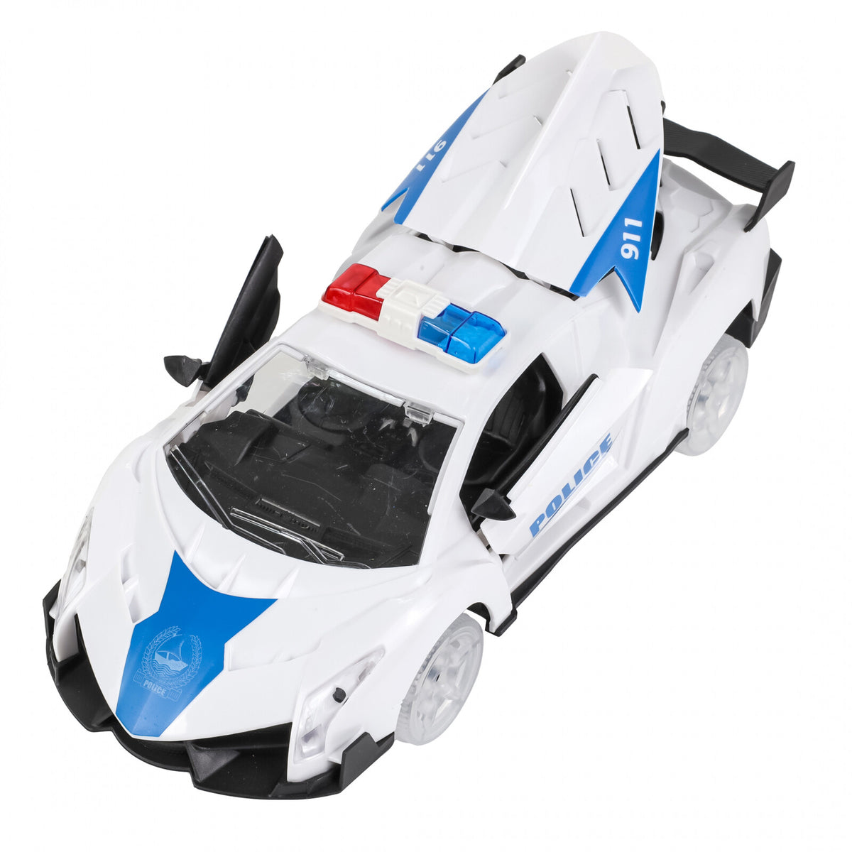 Kidplokio 360 Degree Bump and Go Emergency Toys Fire Truck Police Car (2 Styles), view 6
