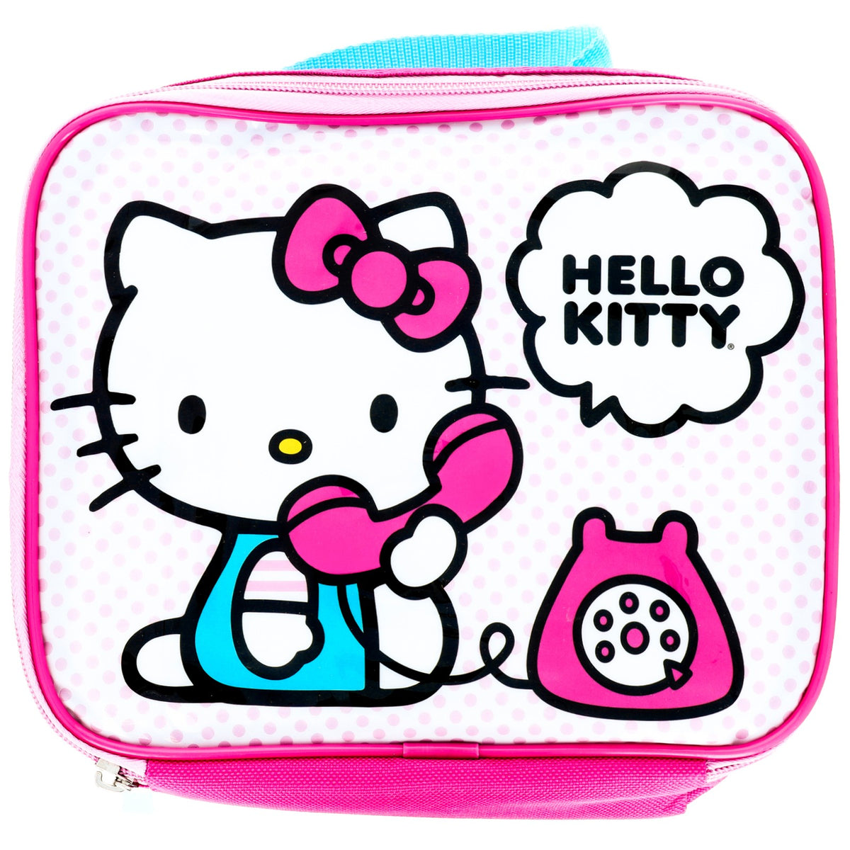 2 Pack Hello Kitty Cartoon 9" Rectangle Lunch Bag School Food Tote Girls Age 3+, view 2