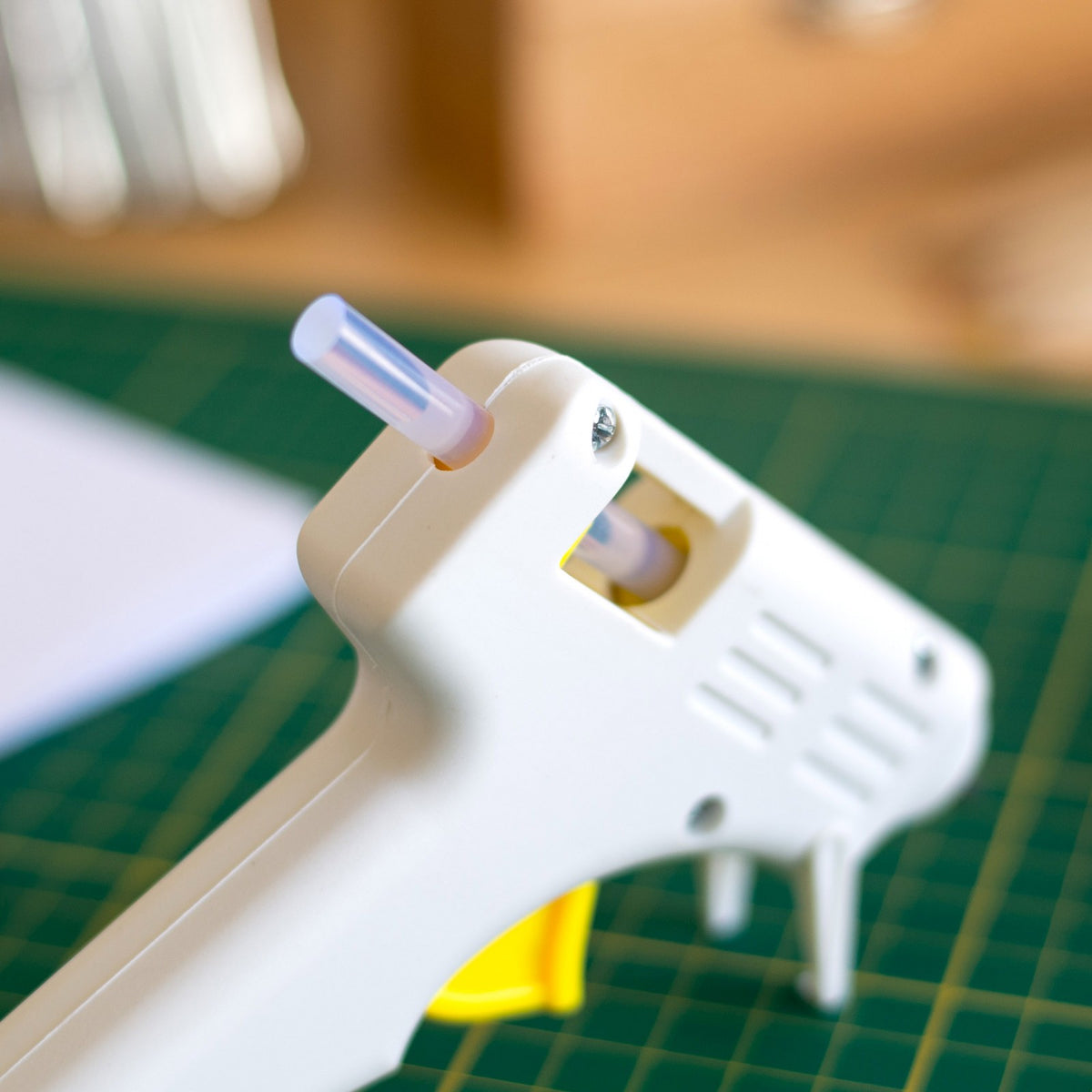 ToolTreaux 4 Inch Clear Mini Glue Gun Hot Glue Sticks, Crafting Supplies, 12pcs, view 5