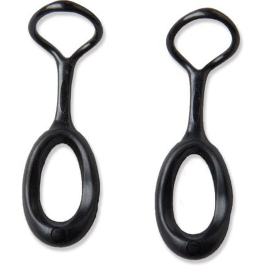 Set of 2 black Gear Aid zipper pull replacements for outdoor gear repair