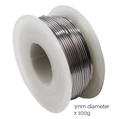 Universal Tool Reeled Solder with Flux Coating 100 Grams 1mm Diameter, view 2