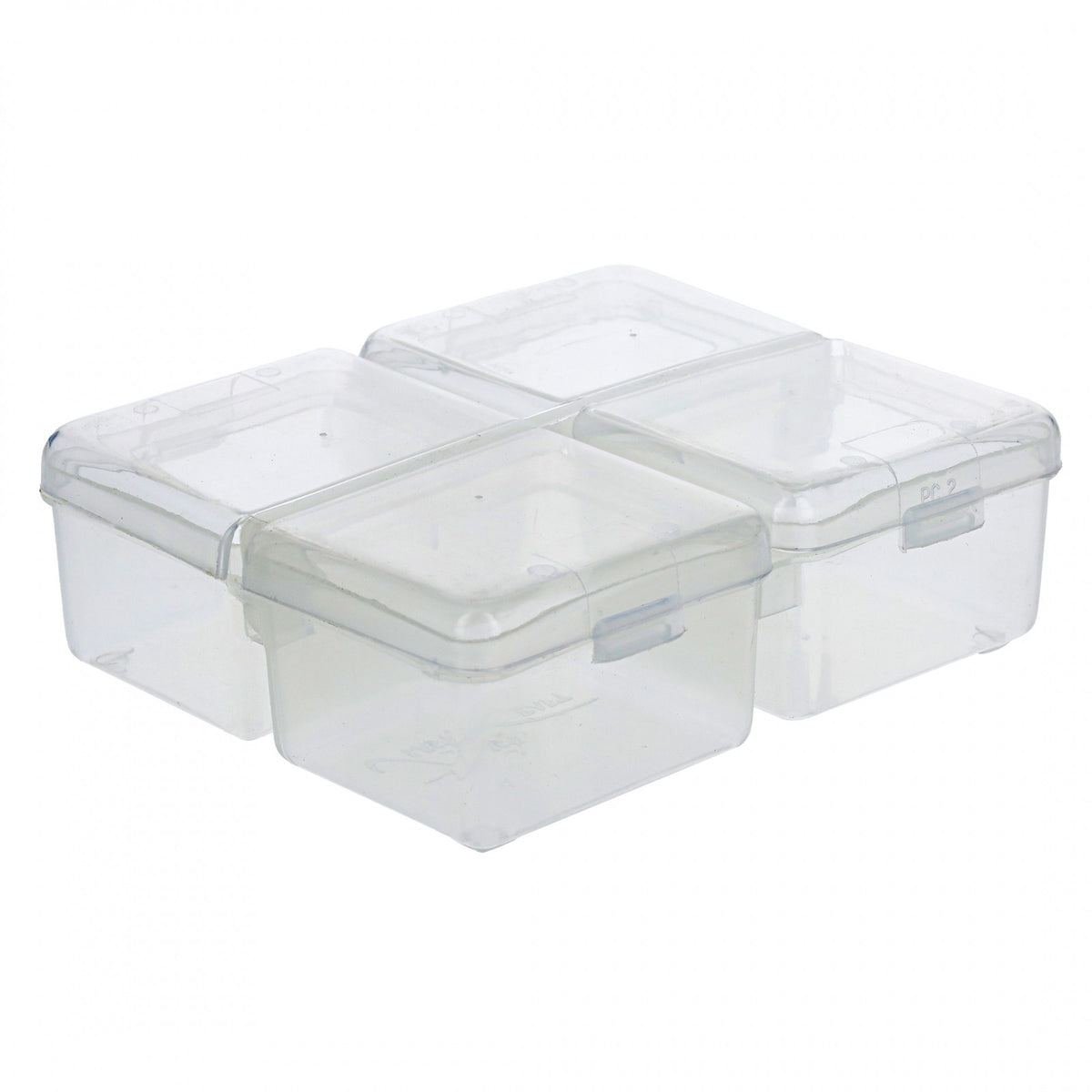 ToolTreaux Clear 4 Compartment Plastic Pop Top Storage Organizer, view 9
