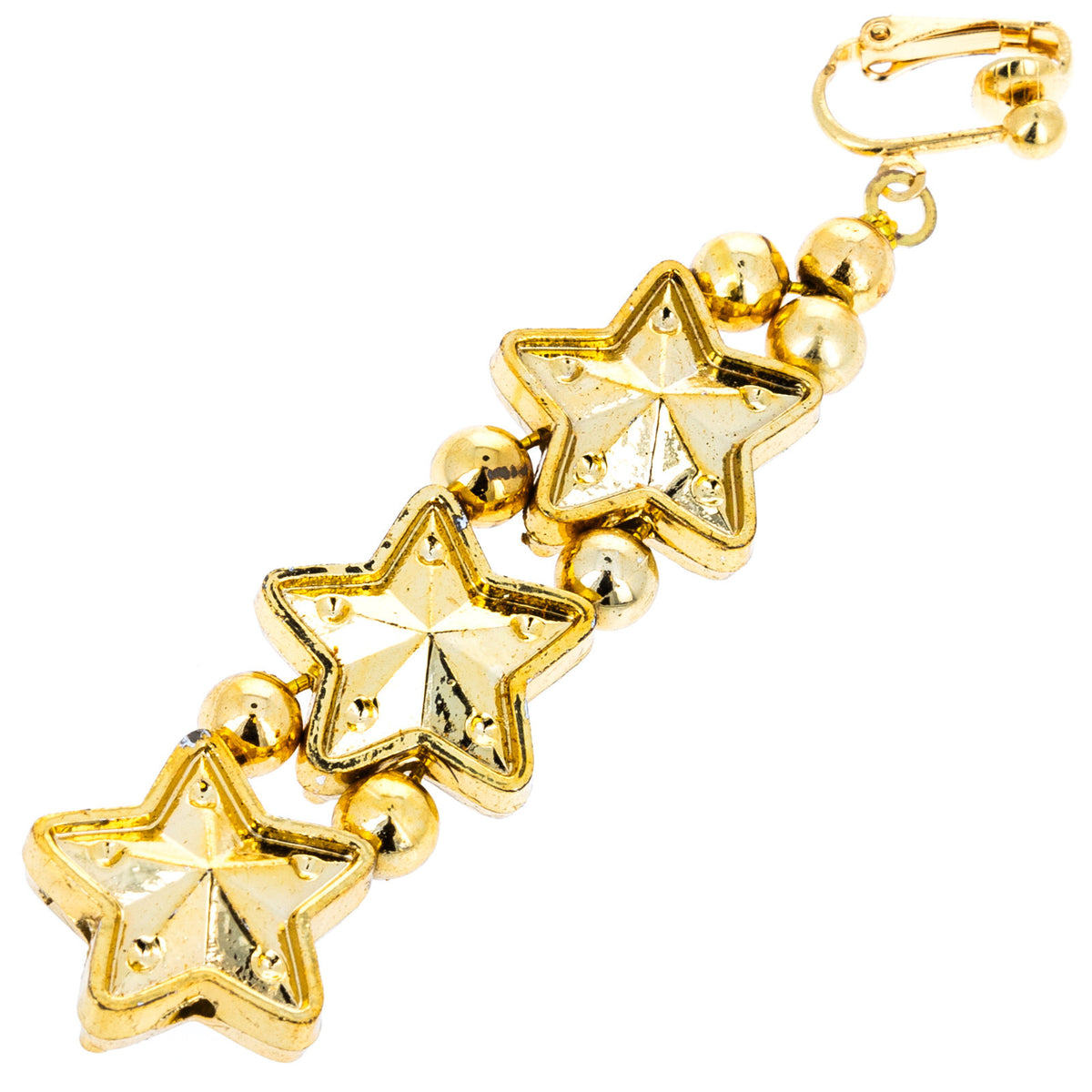 Girls Gold Star Bundle Set with Barbie Dangle Earrings Dress Up, view 5