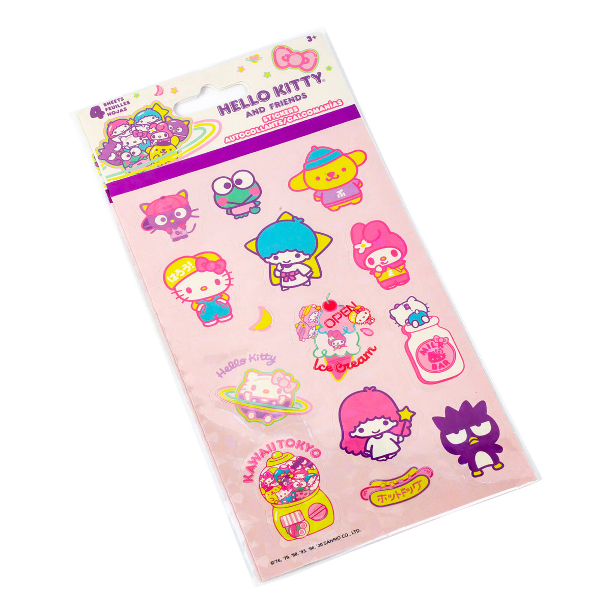 Licensed Kids Cartoon 4pc Cute Sticker Sheets Stationery Set (Many Characters), view 3