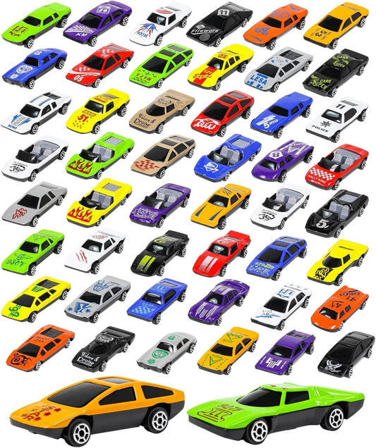 Kidplokio Ultimate Fleet 50 multicolor diecast toy cars play set
