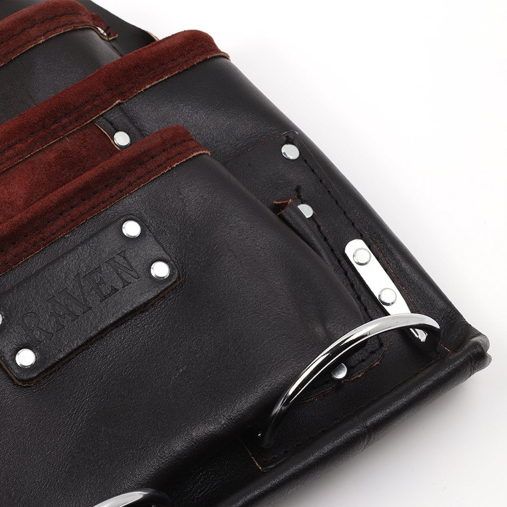 ToolTreaux 10 Pocket Oil Tanned Leather Tool Pouch DIY Woodworking, 13 x 10 Inch, view 5